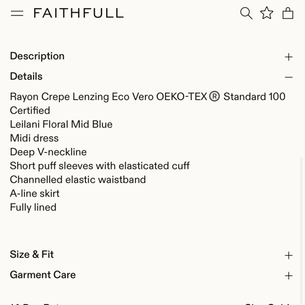 New w Tag: Faithfull Valras Midi Dress. US Size 6 - Picture 5 of 11